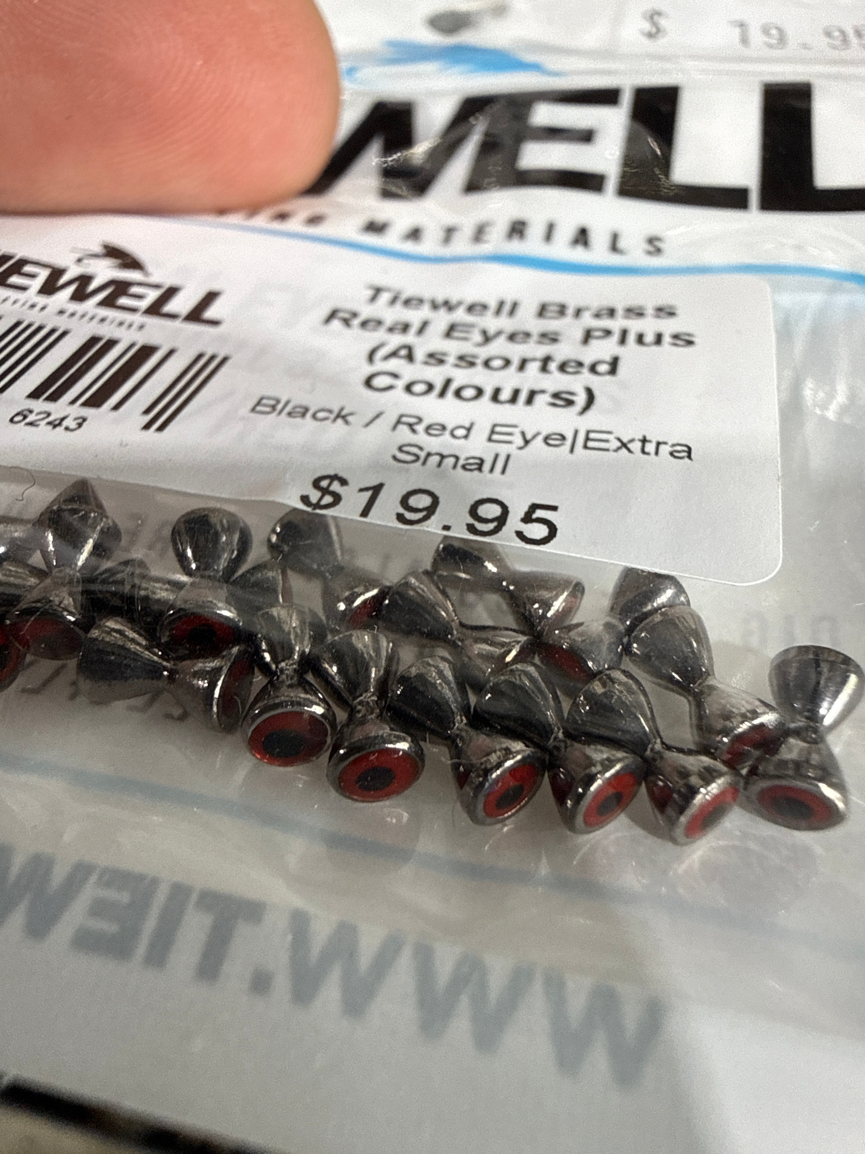 Tiewell Brass Real Eyes Plus Dumbbell Eyes (Assorted Colours) Tiewell