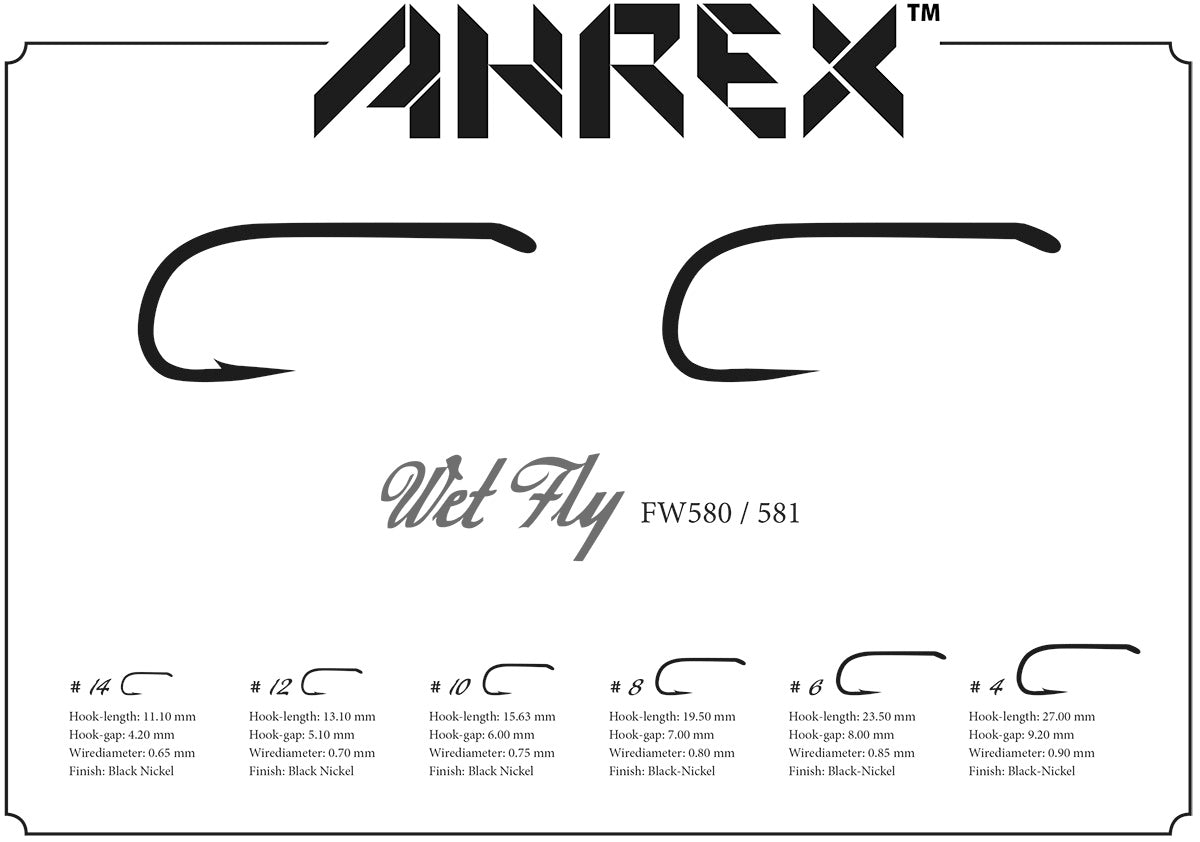 Ahrex FW580 - Wet Fly Hooks Ahrex