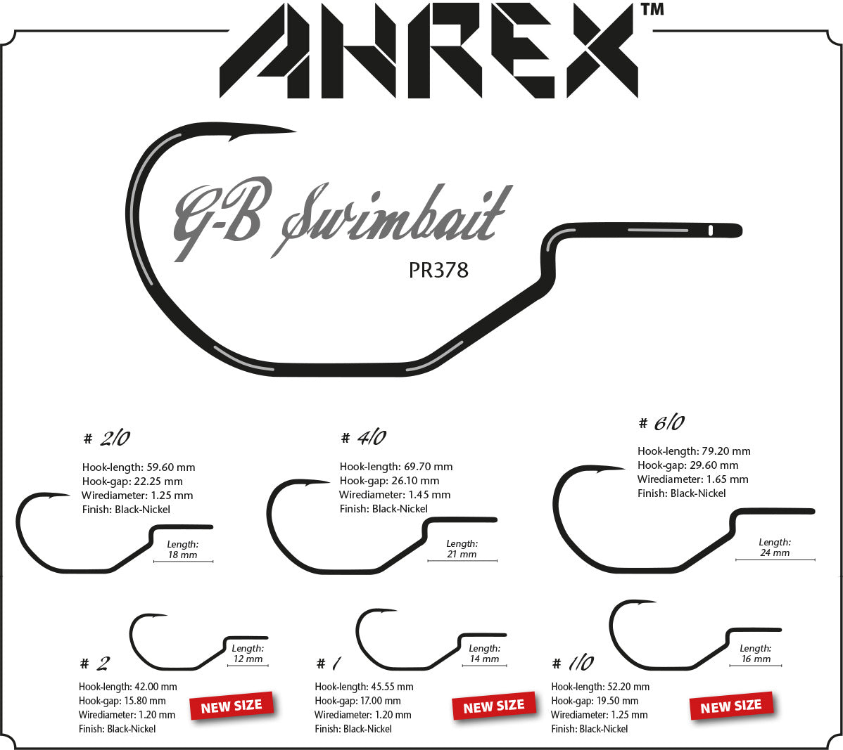 Ahrex PR378 GB - Swimbait Hook - The Flyfisher